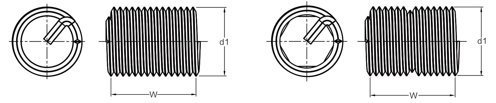 Metric Free Running Wire Thread Insert - Wire Thread Insert - 1