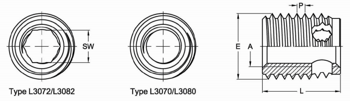 Self-tapping Insert with Cutting Bores - Self-tapping Insert - 1